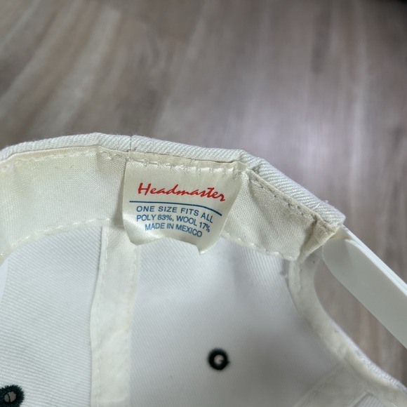 VTG Green Bay Packers Snapback Hat NFL Headmaster White Green Wool Blend Cap - Picture 4 of 8